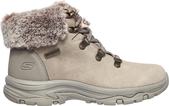 Skechers Trego-Falls Finest Dames Sneakers - Taupe - Maat 36