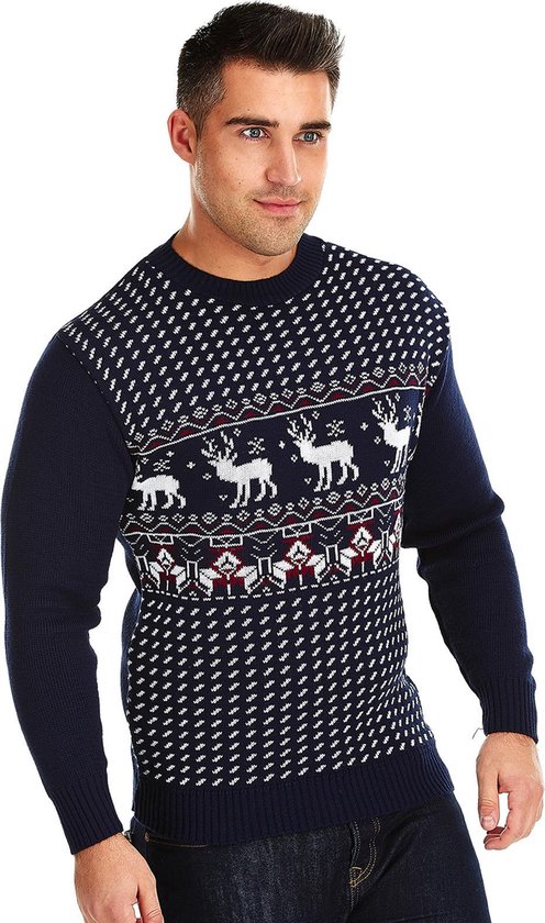 Foute Kersttrui Heren - Christmas Sweater "Klassiek & Stoer" - Kerst trui Mannen Maat XL