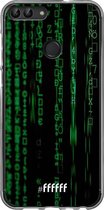 Huawei P Smart (2018) Hoesje Transparant TPU Case - Hacking The Matrix #ffffff