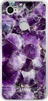 Google Pixel 3 Hoesje Transparant TPU Case - Purple Geode #ffffff