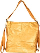 Waxed paper rugzak goud