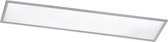 LED Plafondlamp - Plafondverlichting - Trion Povino - 30W - Warm Wit 3000K - Dimbaar - Rechthoek - Mat Nikkel - Aluminium - BES LED