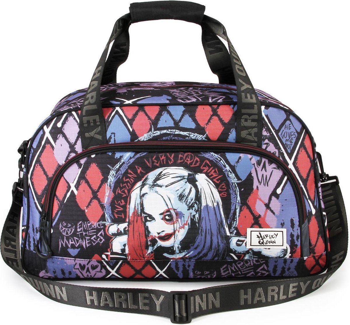 DC - Harley Quinn - Sac de sport - Crazy - Multi - Longueur 50 cm | bol