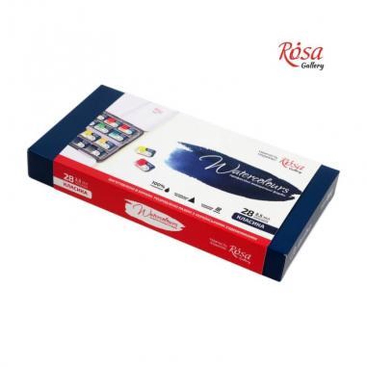 Rosa Gallery Aquarelverf Set 28 Pan
