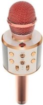 Draadloze Karaoke Microfoon - Draadloos met Speaker - Bluetooth - Rosé Goud - Karaoke - Zingen -  Microfoon