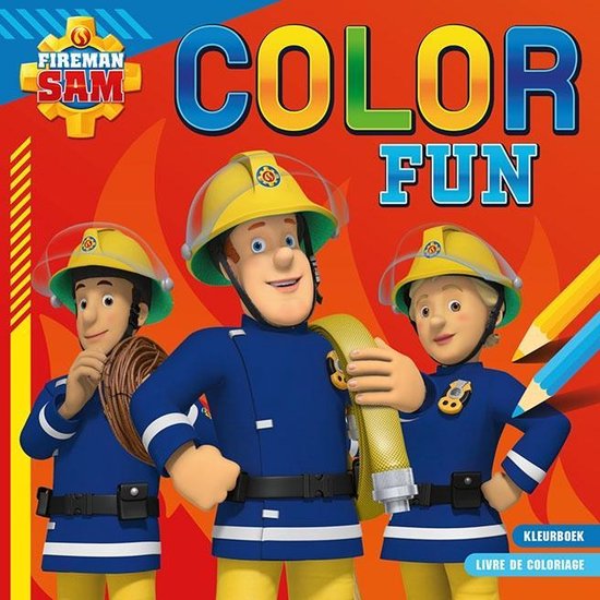 Bol Com Deltas Kleurboek Brandweerman Sam Junior Oranje