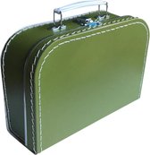 Baby/Kinder koffertje groen 25x18x9cm