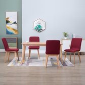 Eetkamerstoelen 4 stuks (Incl LW anti kras viltjes) - Eetkamer stoelen - Extra stoelen voor huiskamer - Dineerstoelen - Tafelstoelen