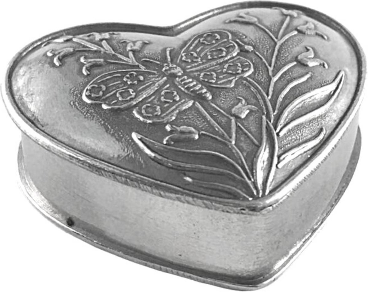 uitblinken landelijk Leerling Hartendoosje - Metalen doosje - Valentijn geschenk- klein tinnen Hart  Decoratie Doosje... | bol.com