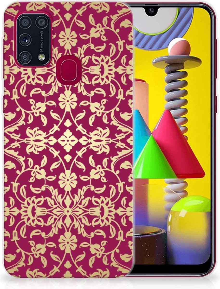 Siliconen Hoesje Samsung Galaxy M31 Barok Pink