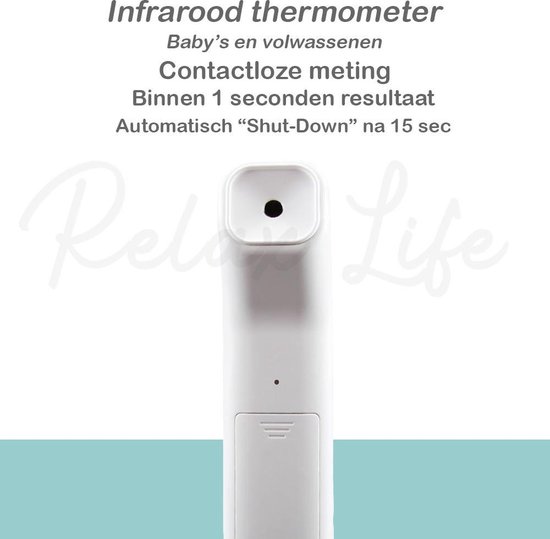 RelaxLife® Infrarood thermometer Voorhoofd - RelaxLife