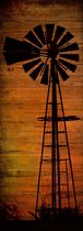 Signs-USA Windmolen - Windmill - Wandbord - 55 x 20 cm