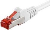 CAT6 S/FTP (PIMF) patchkabel / internetkabel 10 meter wit - netwerkkabel