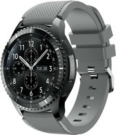 Siliconen bandje geschikt voor Samsung Galaxy Watch - 46mm - grijs