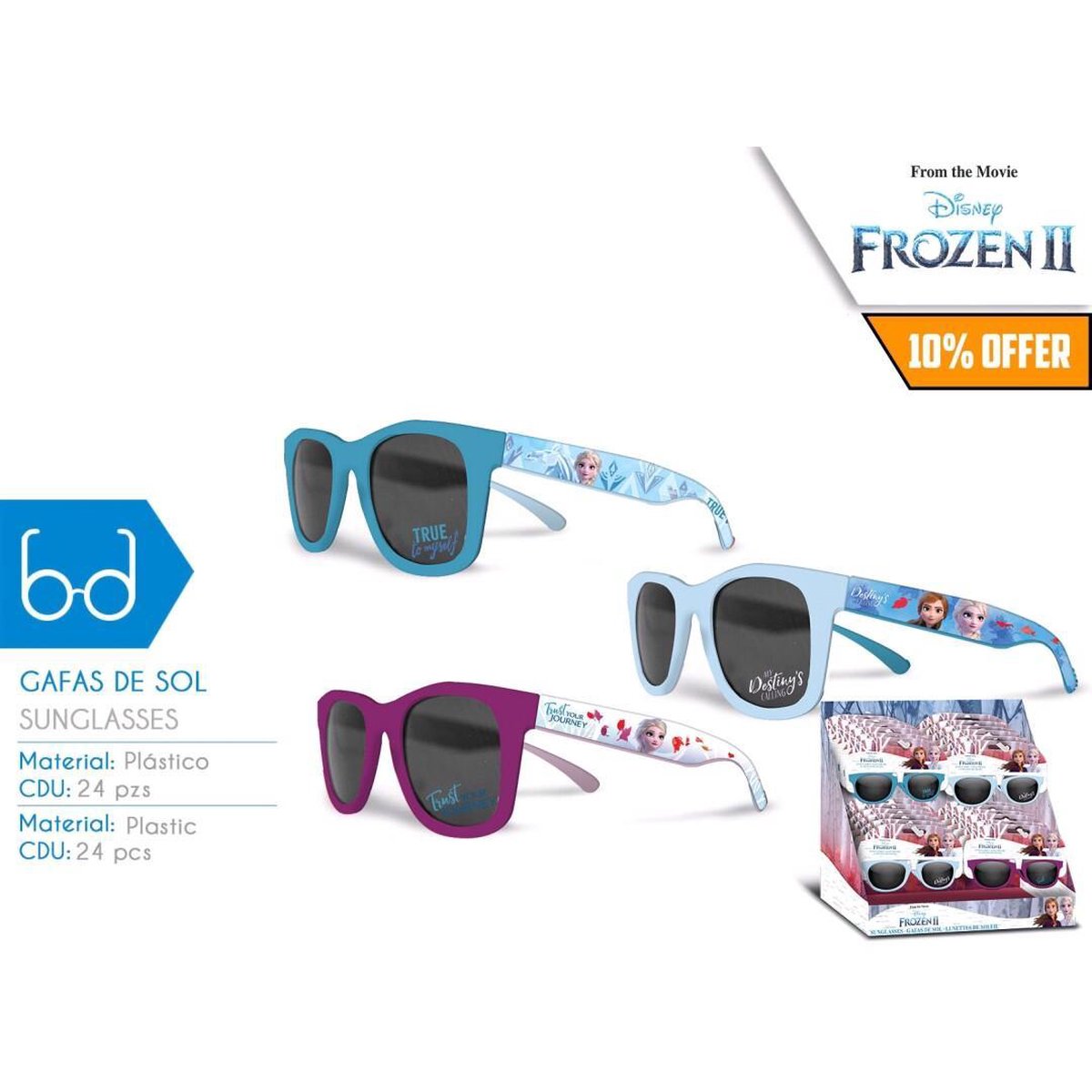 Frozen 2 zonnebril - lichtblauw - Frozen, Disney