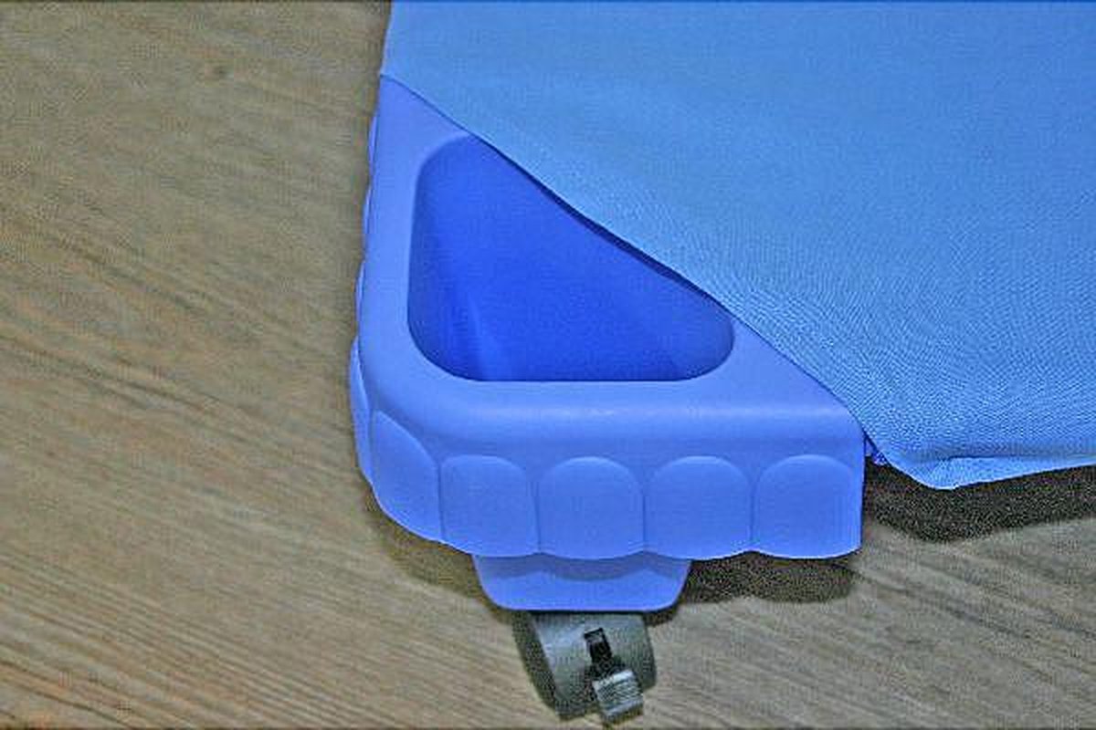 Hoeslaken voor stapelbaar kinderbed blauw 130 cm
