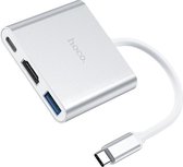 Premium Hoco HB14 USB C Hub - 1x USB 3.0 - Hdmi - Apple - Mac - Windows - Android Tablet