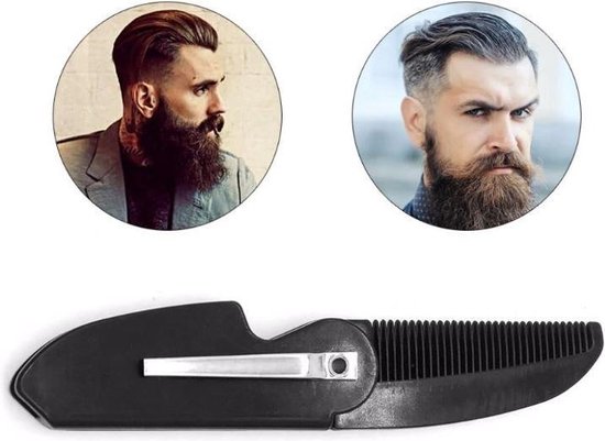 Cabantis uitklapbare baard/snorrenkam