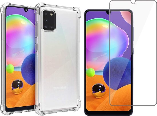 Samsung Galaxy A31 Hoesje - Anti Shock Proof Siliconen Back Cover Case  Hoes... | bol.com