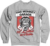 Gas Monkey Garage Sweater/trui -S- Stripes Shield Grijs