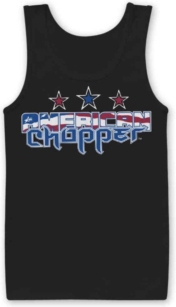 American Chopper Tanktop -L- Flag Logo Zwart