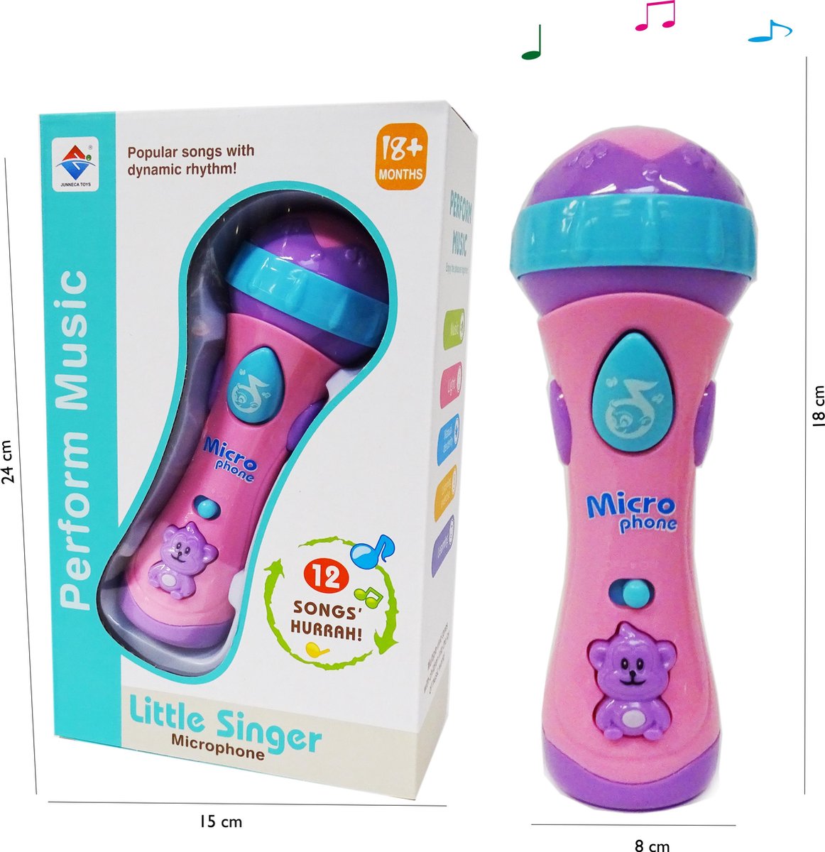 Microphone Avec Support Pour Enfant, Jouet Fille, Jouet Enfant