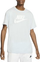 Nike T-shirt - Mannen - licht grijs/wit