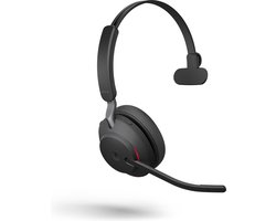 Jabra Evolve2 65 MS Mono Bluetooth Headset USB-A - Microsoft Teams gecertificeerd - Incl. Laadstandaard - Zwart
