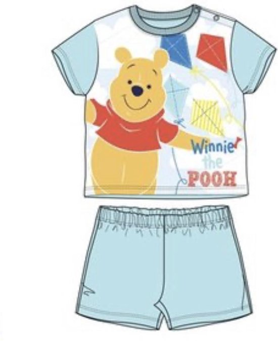 Disney Winnie the Pooh Baby pyjama - lichtblauw - maanden