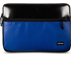 Surface Pro 11 hoes met vak (van gerecycled materiaal) - Zwart blauwe laptop sleeve of cover voor Microsoft Surface Pro 11/10/9/8/7 (2025/2026)