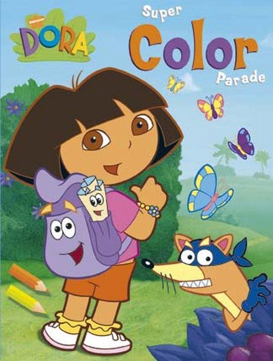 Cover van het boek 'Dora Super Color parade'