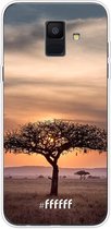 Samsung Galaxy A6 (2018) Hoesje Transparant TPU Case - Tanzania #ffffff