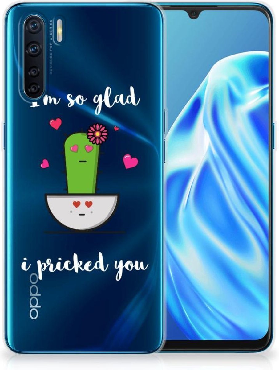 OPPO A91 Telefoonhoesje met Naam Cactus Glad