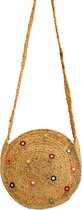 Jute tas - ronde strandtas - festivaltas - 25 cm - handgemaakte tas - Figueretes 2