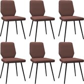 Eetkamerstoelen set 6 stuks  (Incl LW anti kras viltjes) - Eetkamer stoelen - Extra stoelen voor huiskamer - Dineerstoelen – Tafelstoelen