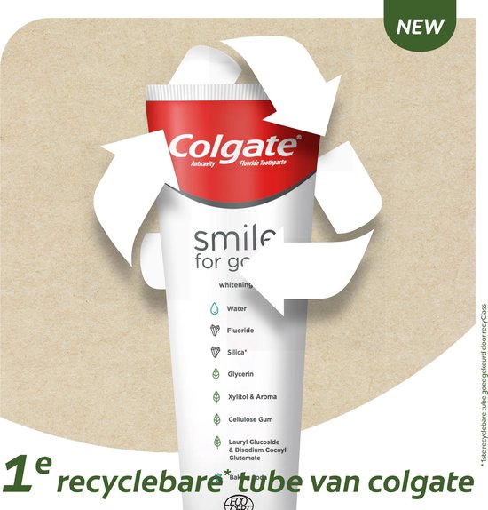 Colgate Smile for Good tandpasta blanchissant 4 x 75 ml | bol.com