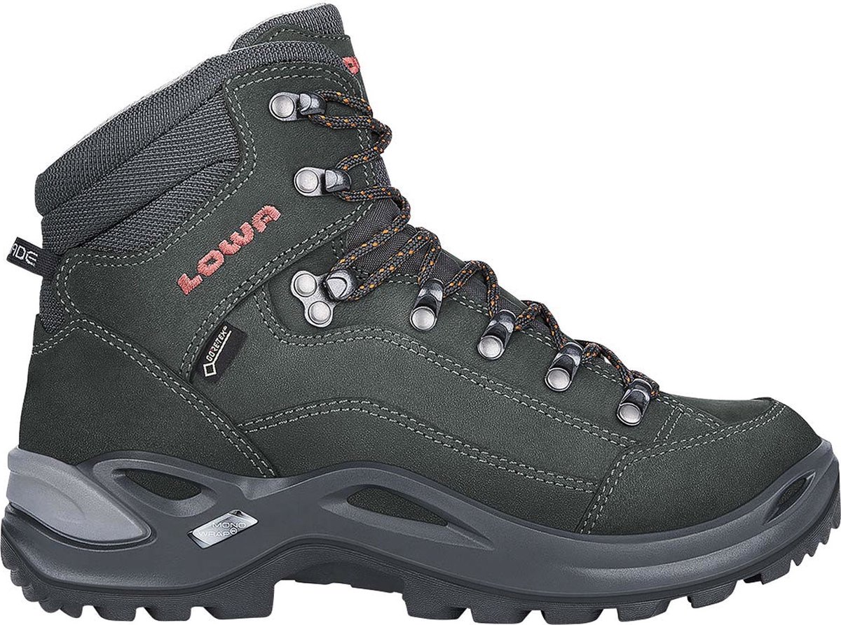 Lowa Renegade GTX® Mid Ws Wandelschoenen Dames Mandarin 37 Antraciet