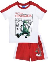 The Good Dinosaur - 2-delige Shortama-set - Rood & Wit - 98 cm - 3 jaar - 100% Katoen