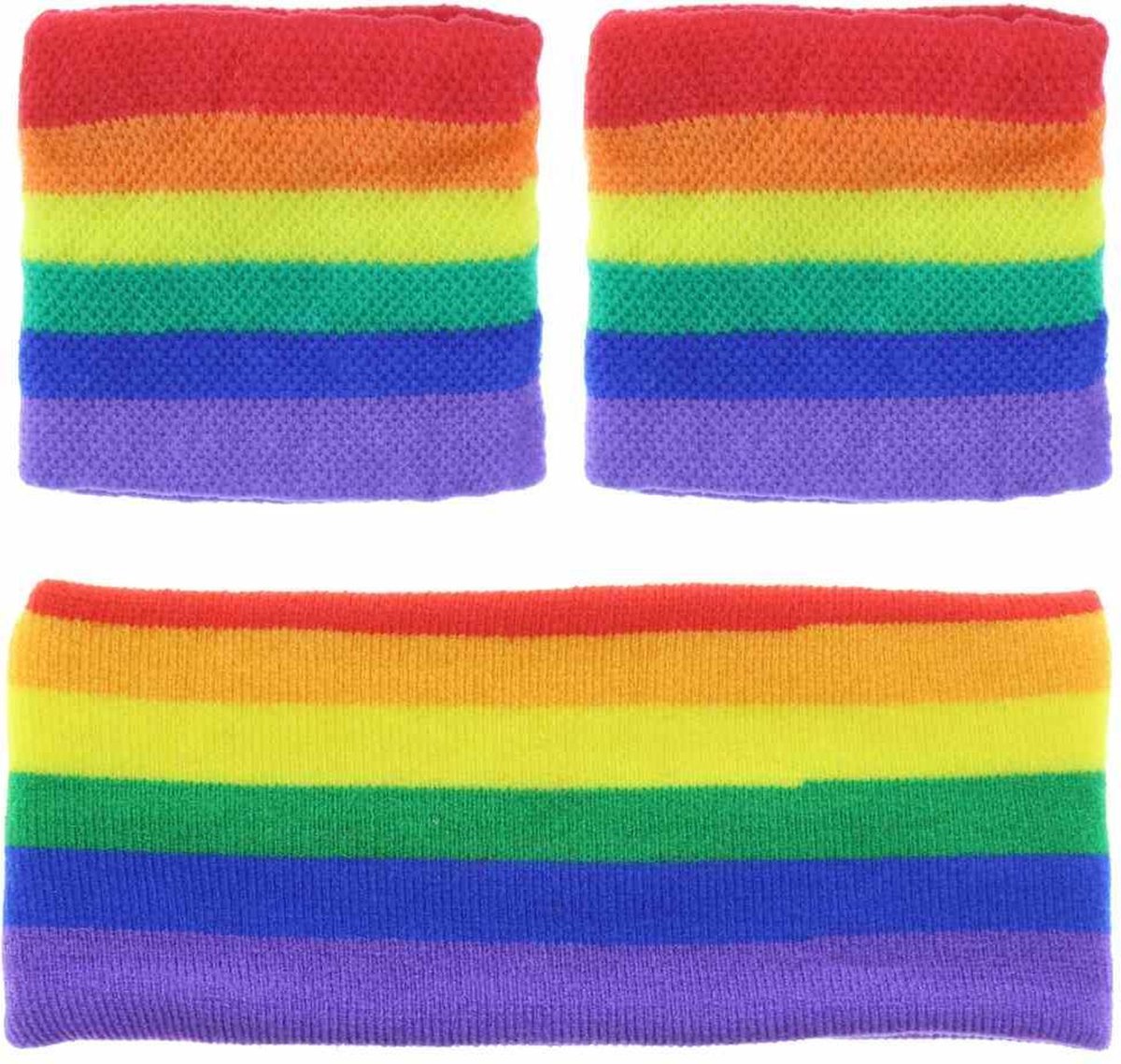 Zac's Alter Ego Zweetband Rainbow Sweatbands & Headband Set Multicolours