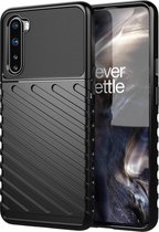 Hoesje voor OnePlus Nord - Back cover - Flexibel TPU - Schokbestendig - Zwart