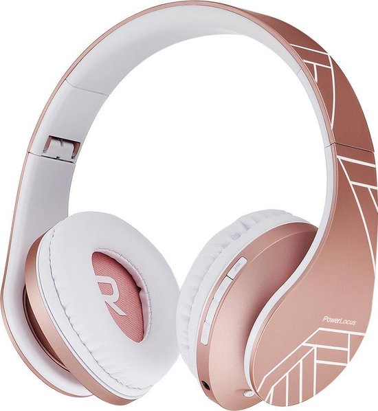 PowerLocus P2 Draadloze Koptelefoon Over-Ear Rose Gold