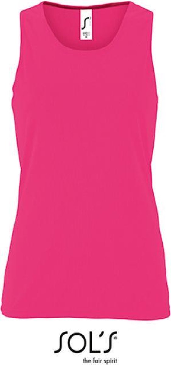 SOL´S - Women´s Sports Tank Top Sporty - Neon Pink - S