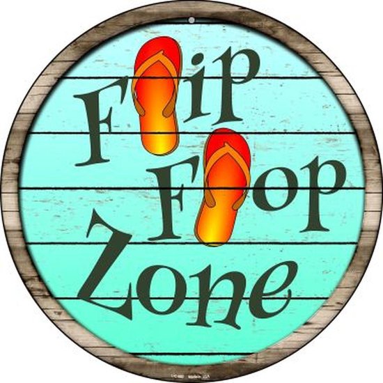 Wandbord - Flip Flop Zone