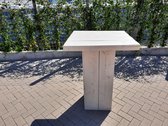 Sta tafel 76x76cm van White Wash steigerhout