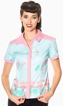 Dancing Days Blouse -L- GOING MY WAY Blauw
