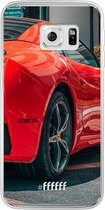 Samsung Galaxy S6 Edge Hoesje Transparant TPU Case - Ferrari #ffffff