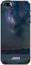 iPhone SE (2016) Hoesje Transparant TPU Case - Landscape Milky Way #ffffff
