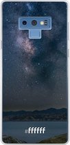 Samsung Galaxy Note 9 Hoesje Transparant TPU Case - Landscape Milky Way #ffffff