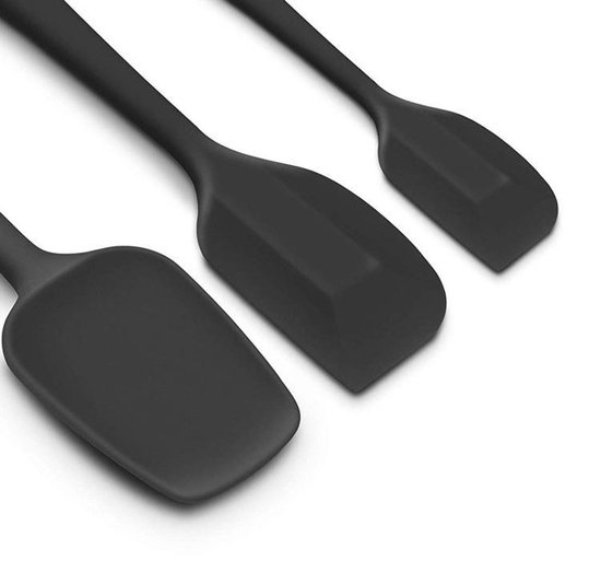 10 deegschrapers siliconen 21 cm, siliconen spatel, hittebestendig