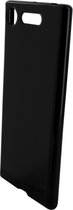 Mobiparts hoesje geschikt voor Sony Xperia XZ1 - Zacht TPU - Schokabsorberend TPU - Grip Coating - Zwart